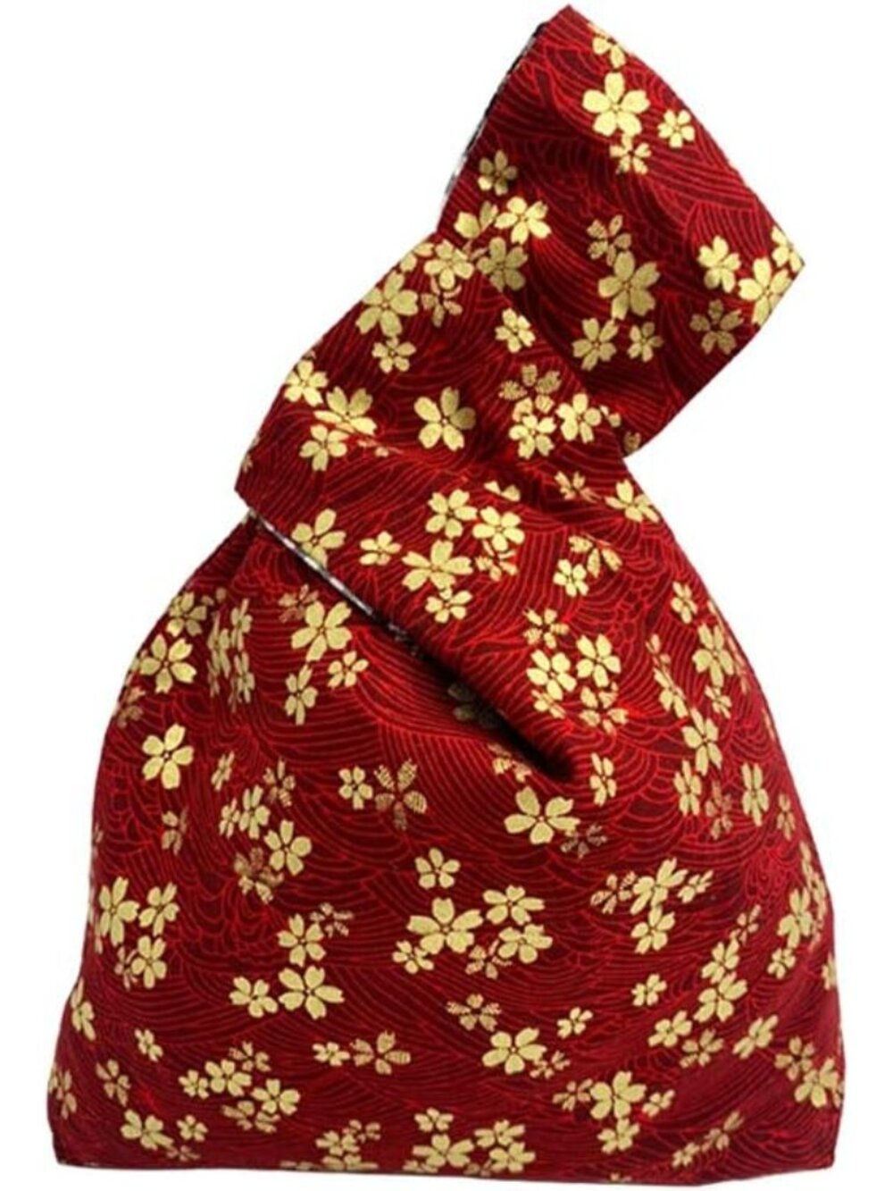 Stylish Cotton Japanese Pattern Wrist Bag Sleeve Knot Pouch Portable Canvas Tote